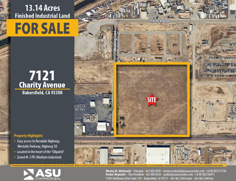 Primary Photo Of 7121 Charity Ave, Bakersfield Land For Sale