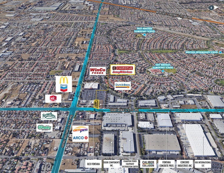 More Photos Of 8030 Cherry Ave, Fontana Fast Food For Sale