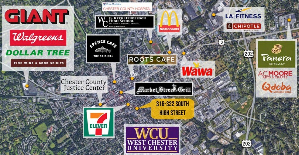 More Photos Of 316-322 S High St, West Chester Storefront For Sale