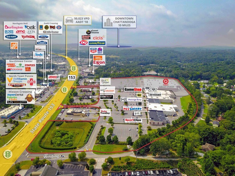 More Photos Of 5579-5591 Highway 153, Hixson General Retail For Sale