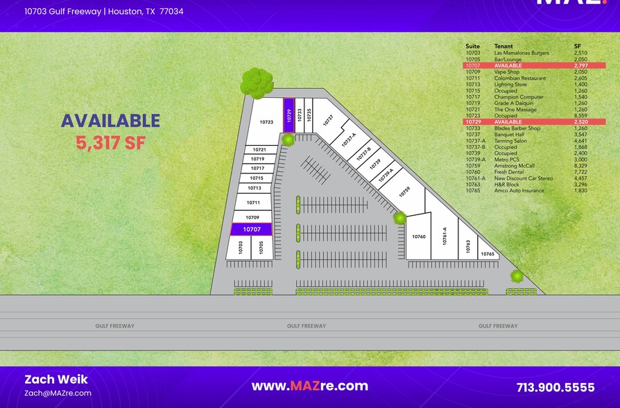 More Photos Of 10703-10765 Gulf Fwy, Houston Unknown For Lease