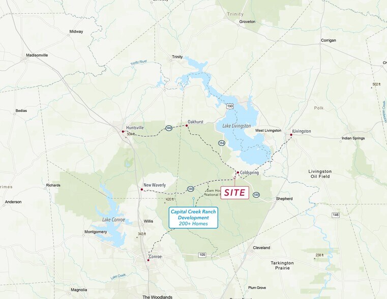 More Photos Of 0 Highway 150, Coldspring Land For Lease