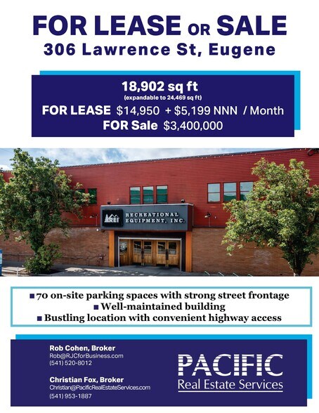 More Photos Of 450 W 3rd Ave, Eugene Storefront Retail Office For Lease