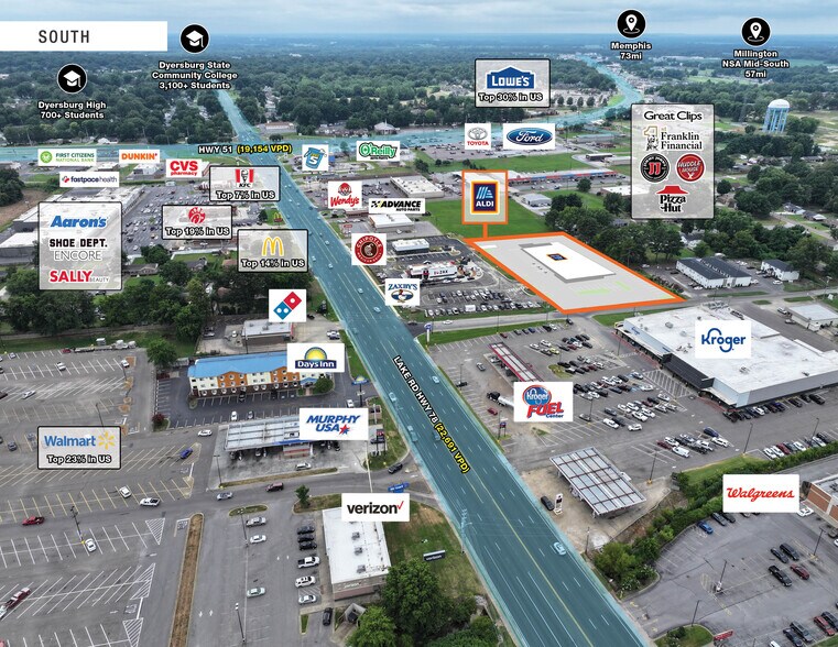 More Photos Of 805 Pennell Ln, Dyersburg Freestanding For Sale