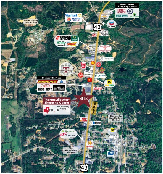 More Photos Of 33011 Highway 43, Thomasville Storefront For Lease