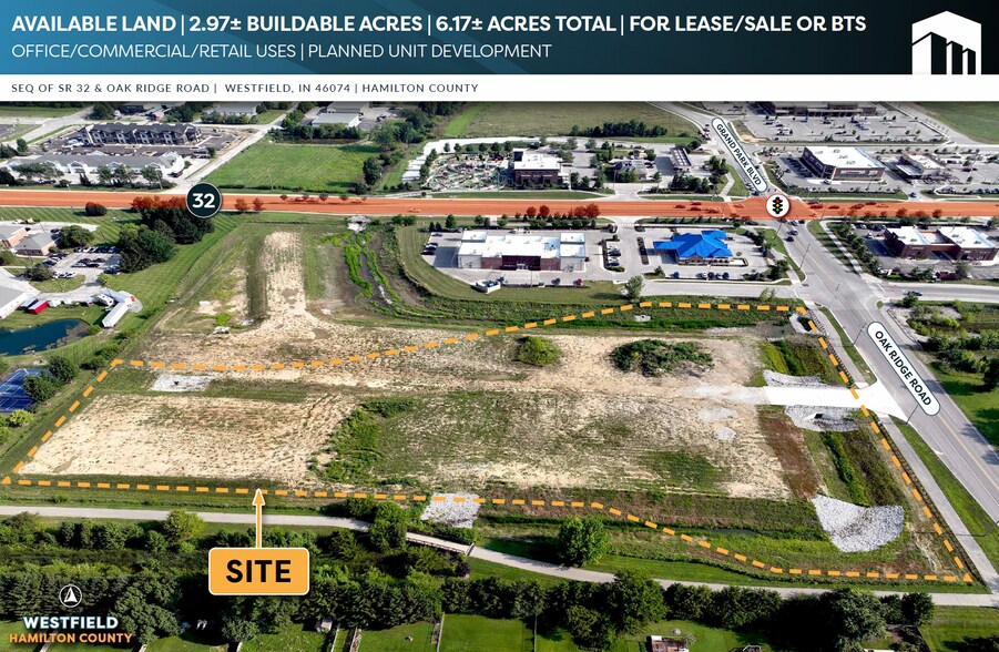 More Photos Of Oak Ridge & State Road 32 Rd, Westfield Land For Lease