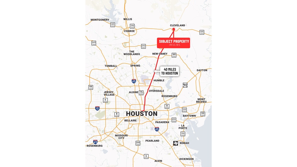 More Photos Of 310 US Highway 59 S, Cleveland Land For Sale