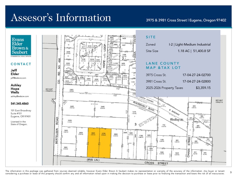 More Photos Of 3975 Cross St, Eugene Land For Sale