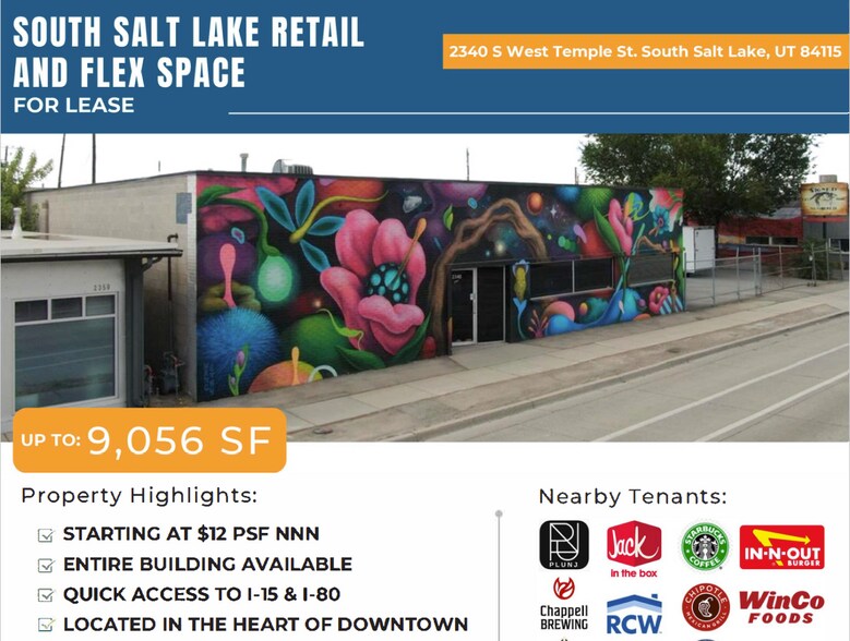 Primary Photo Of 2340 S West Temple, Salt Lake City Light Manufacturing For Lease