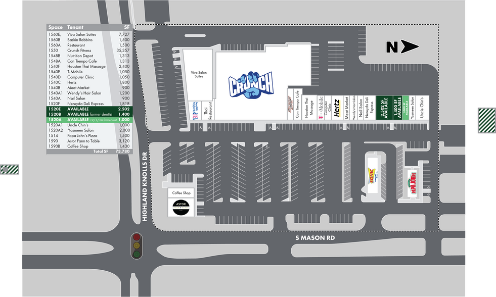 More Photos Of 1520-1590 S Mason Rd, Katy Unknown For Lease