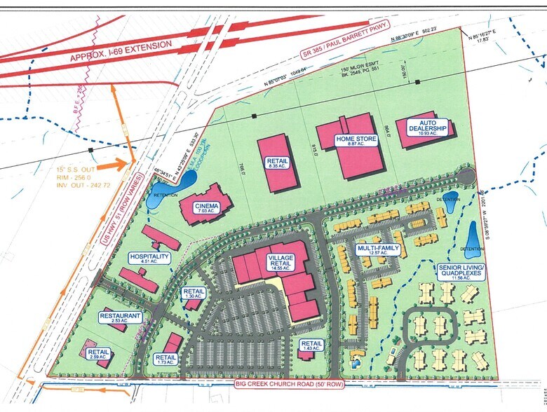More Photos Of Southeast corner I-269/TN 385 @ US 51 hwy, Millington Land For Sale