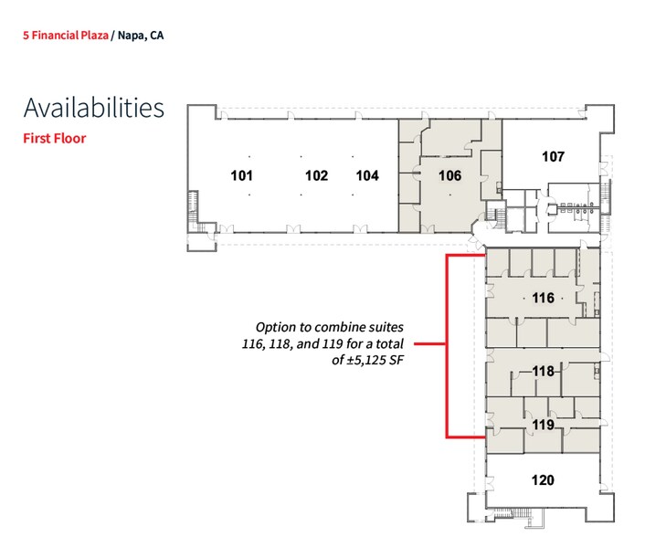 More Photos Of 5 Financial Plz, Napa Medical For Lease