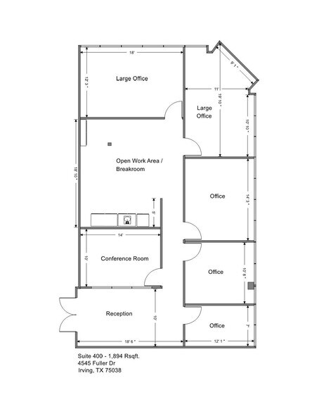 More Photos Of 4545 Fuller Dr, Irving Office Residential For Lease