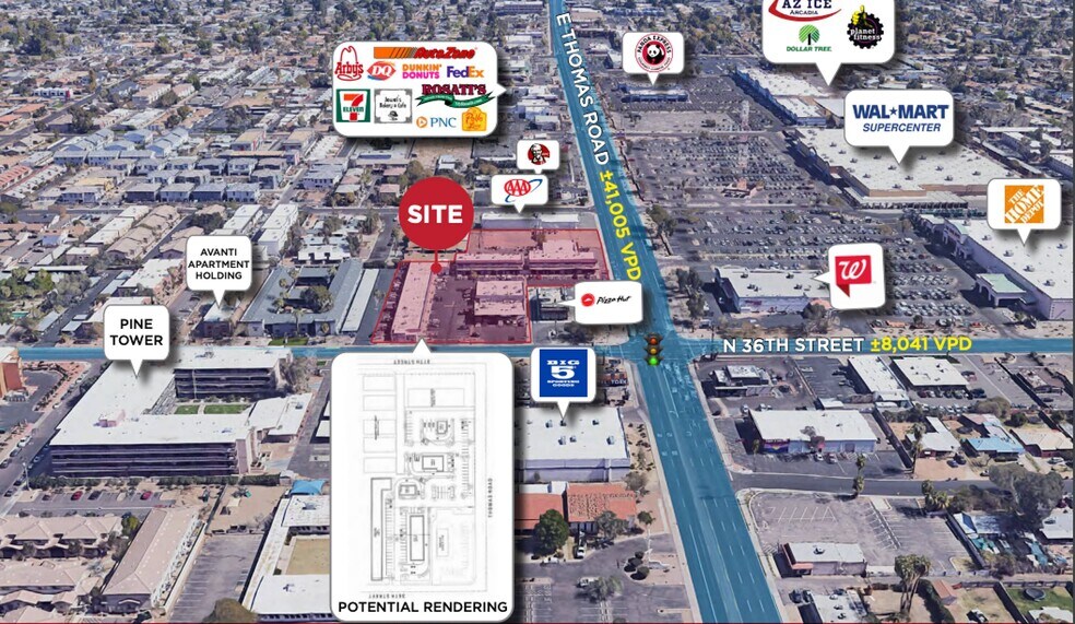 More Photos Of 3620 E Thomas Rd, Phoenix Unknown For Lease