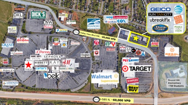 Primary Photo Of 4750 Valley View Blvd NW, Roanoke Freestanding For Lease