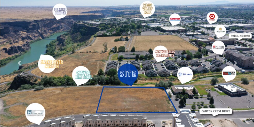 More Photos Of TBD Canyon Crest Lot, Twin Falls Land For Sale