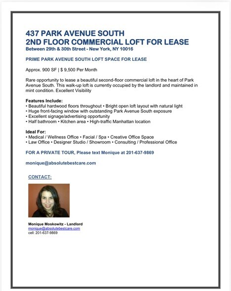 More Photos Of 437 Park Ave S, New York Storefront Retail Residential For Lease