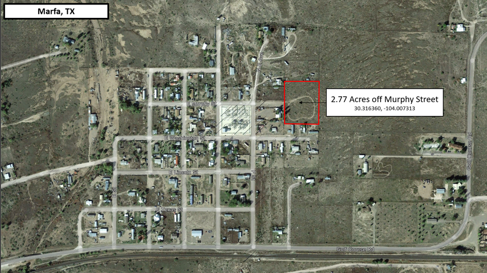 Primary Photo Of 2.77 Acres off E. Murphy Street, Marfa Land For Sale