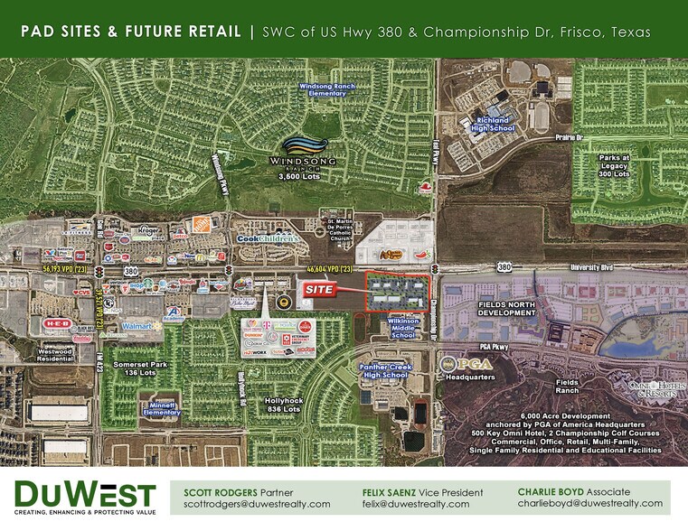 More Photos Of SWC of US Hwy 380 & Championship Dr, Frisco Unknown For Lease
