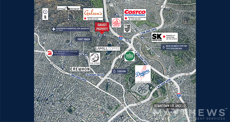 More Photos Of 2829-2843 Hyperion Ave, Los Angeles Freestanding For Lease