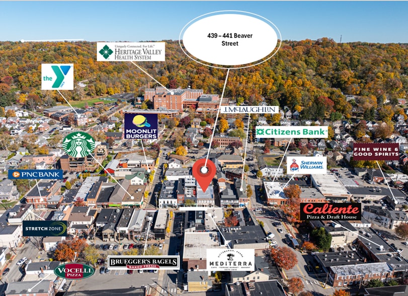 More Photos Of 439-441 Beaver St, Sewickley Storefront Retail Office For Sale