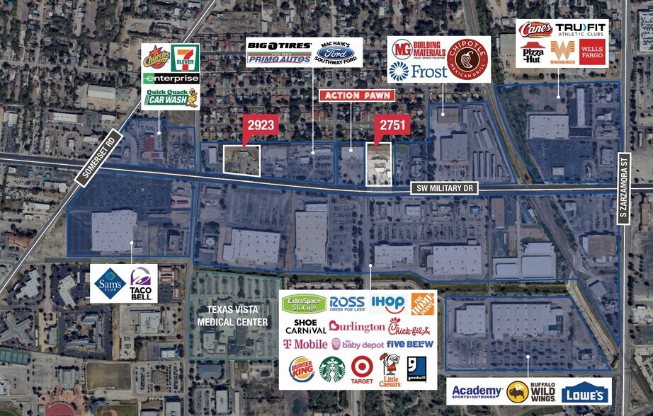 More Photos Of 2923 SW Military Dr, San Antonio General Retail For Lease