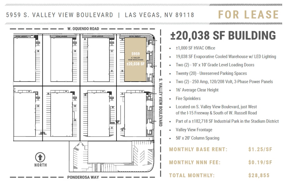 More Photos Of 5959 Valley View Blvd, Las Vegas Warehouse For Lease