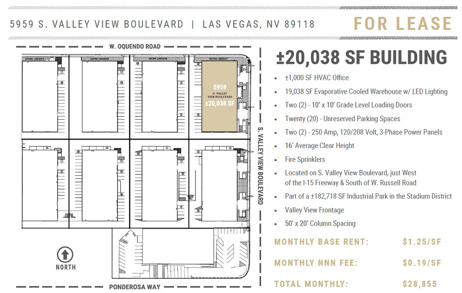 More Photos Of 5959 Valley View Blvd, Las Vegas Warehouse For Lease