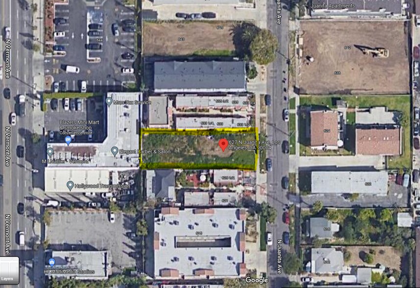 More Photos Of 627 N Juanita Ave, Los Angeles Land For Sale