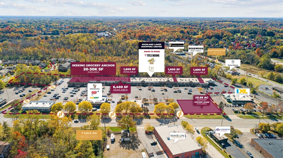 More Photos Of 42937-43291 7 Mile Rd, Northville Freestanding For Lease