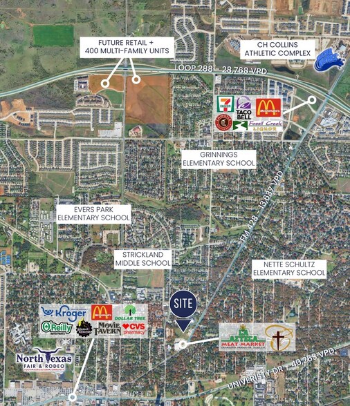 More Photos Of 707 E Sherman Dr, Denton Land For Sale