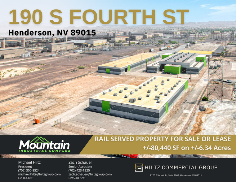 Primary Photo Of 190 S 4th St, Henderson Manufacturing For Sale