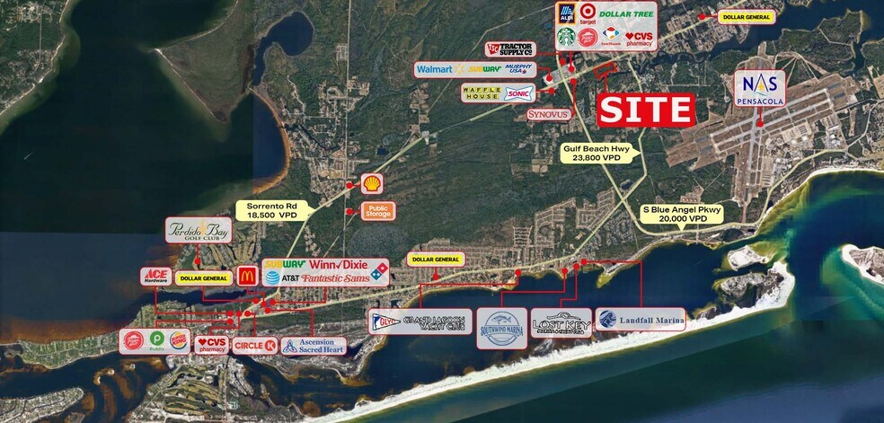 More Photos Of 9910 Sorrento Rd, Pensacola Land For Sale