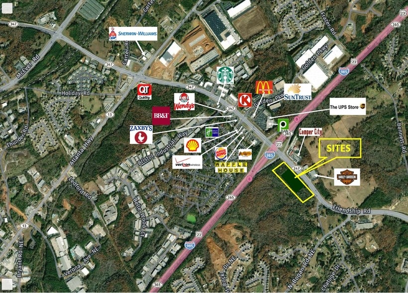 More Photos Of Friendship Rd at I-985, Buford Land For Sale