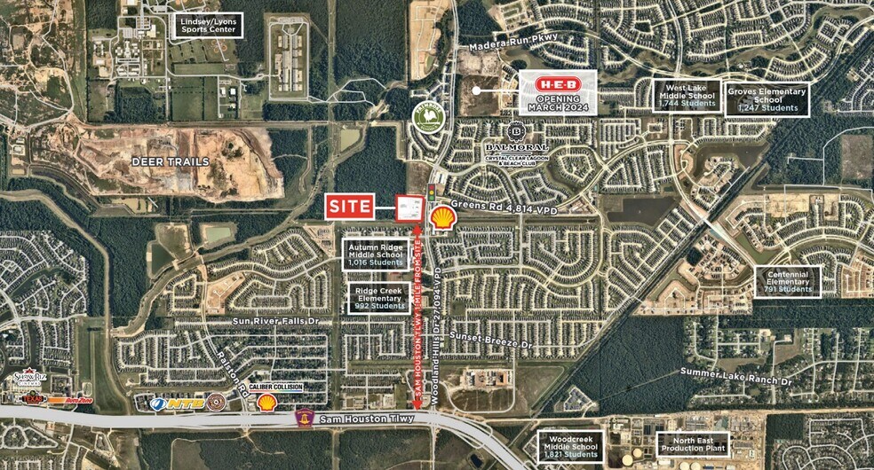 Primary Photo Of Woodland Hills Dr & Greens Rd, Humble Land For Lease