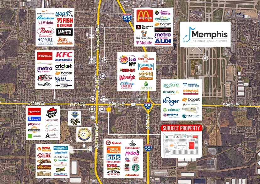 More Photos Of 1300 Southland Mall, Memphis Freestanding For Sale