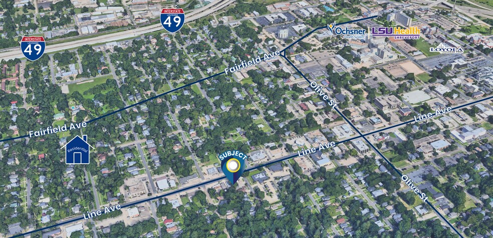 More Photos Of 2311 Line Ave, Shreveport Office Residential For Lease