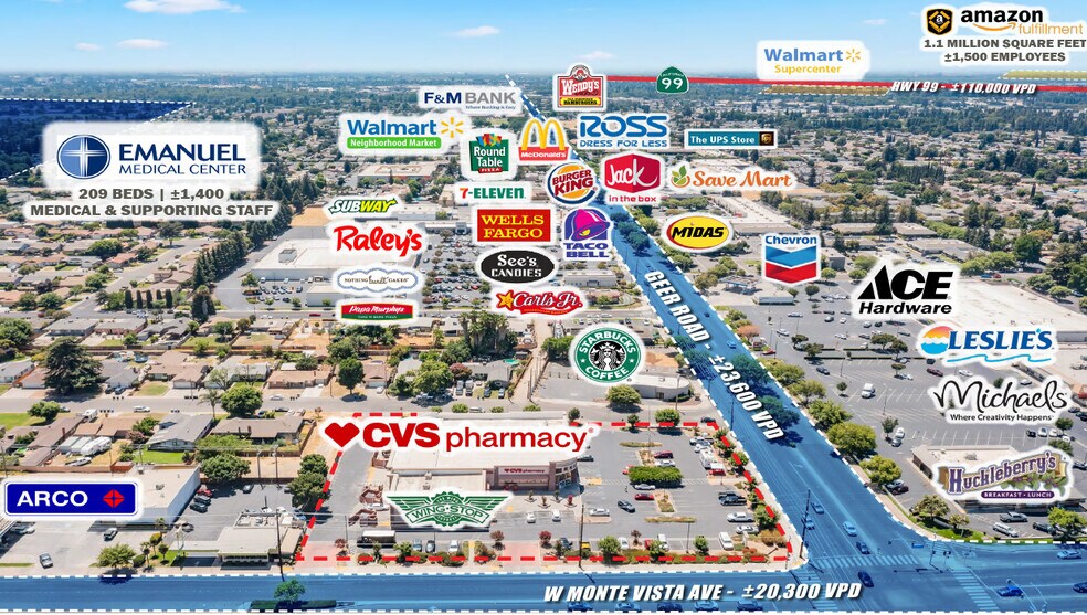 More Photos Of 3100-3102 Geer Rd, Turlock Drugstore For Lease