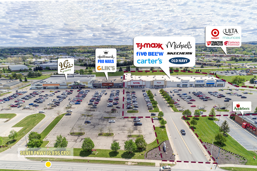 More Photos Of 18055-18105 Silver Pky, Fenton Storefront For Lease