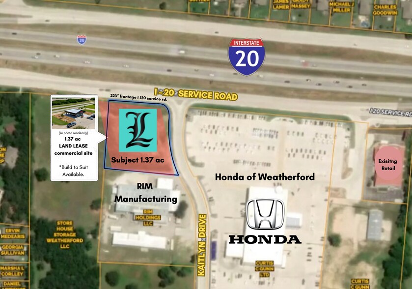 More Photos Of 901 W Interstate 20, Weatherford Land For Lease