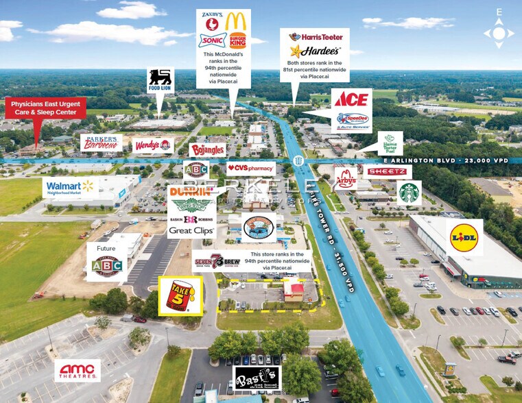 More Photos Of 1801 East Fire Tower Road, Greenville Auto Repair For Sale