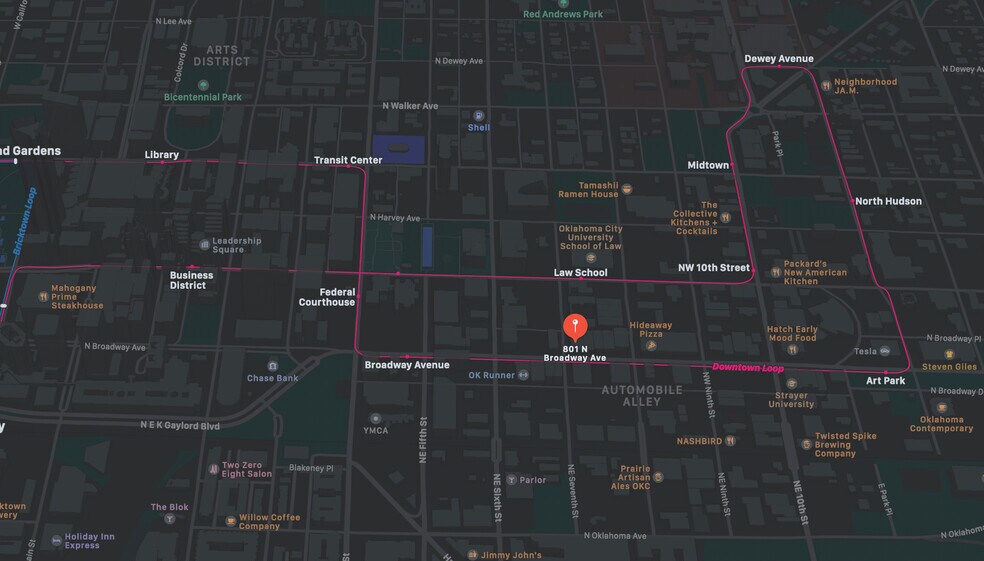 More Photos Of 801 N Broadway Ave, Oklahoma City Storefront Retail Office For Lease