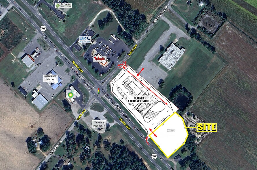 Primary Photo Of Hwy 70 E & Willie Measley Rd, La Grange Land For Lease