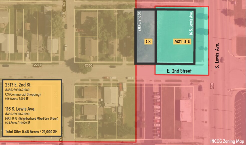 More Photos Of 116 S. Lewis and 2313 E. 2nd St., Tulsa Land For Sale
