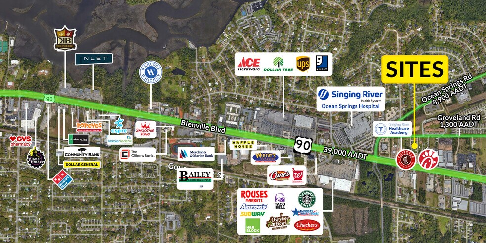 More Photos Of 3417 Bienville Blvd, Ocean Springs Land For Sale