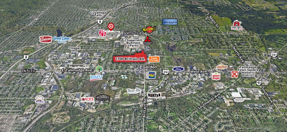 More Photos Of 1700-1730 Brittain Rd, Akron Freestanding For Lease