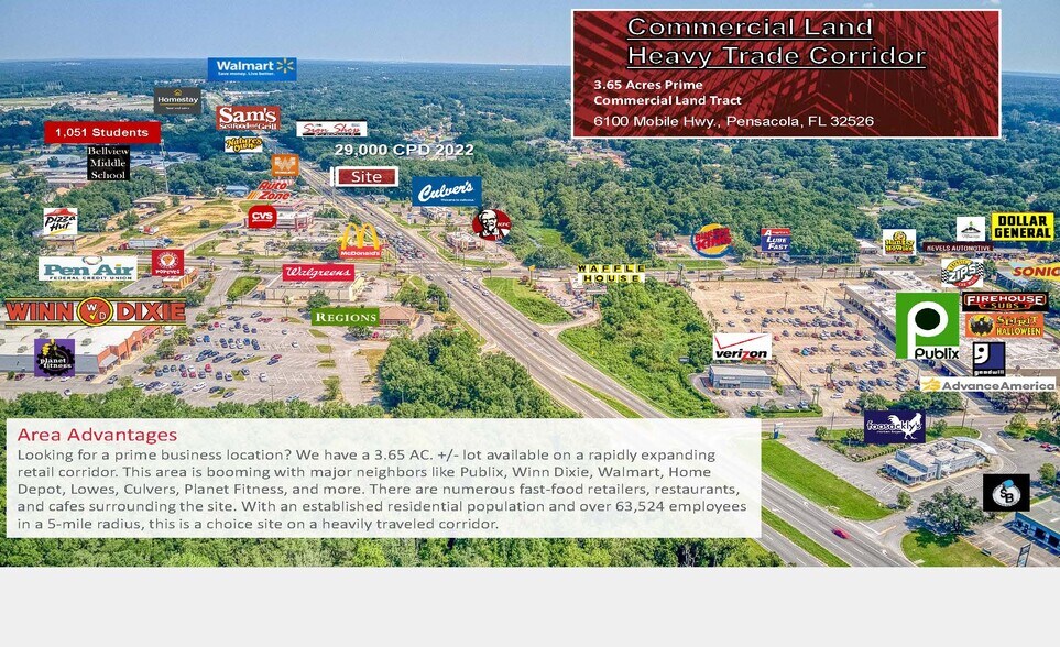 More Photos Of 6100 Mobile Hwy, Pensacola Land For Sale