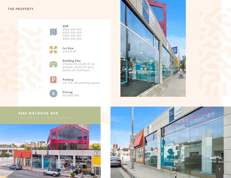 More Photos Of 8360 Melrose Ave, Los Angeles Storefront Retail Office For Sale
