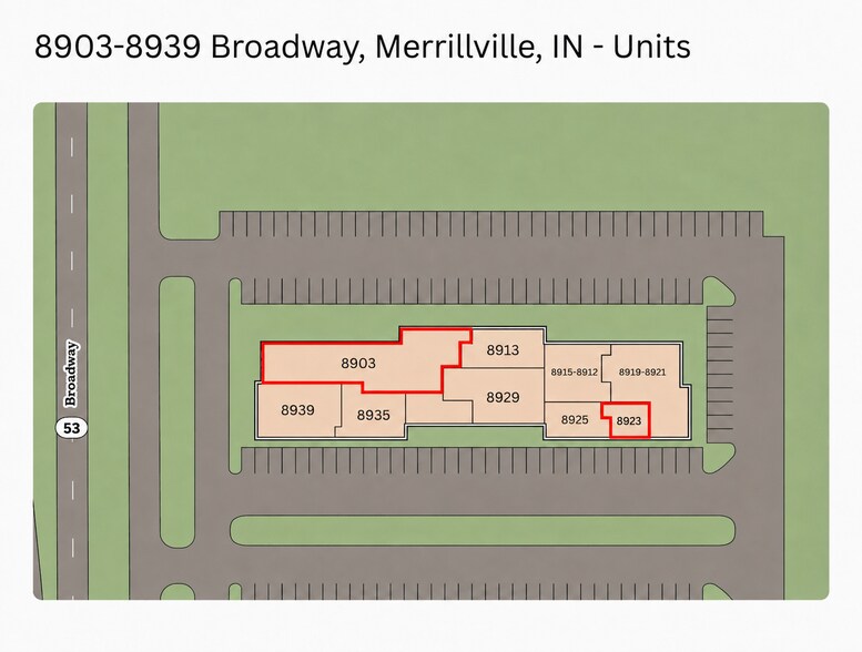 More Photos Of 8923 Broadway, Merrillville Medical For Lease