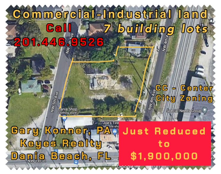 Primary Photo Of 112 NW 4 Ave, Dania Beach Land For Sale